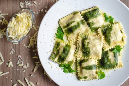 Raviolone de Carne Seca e Abóbora